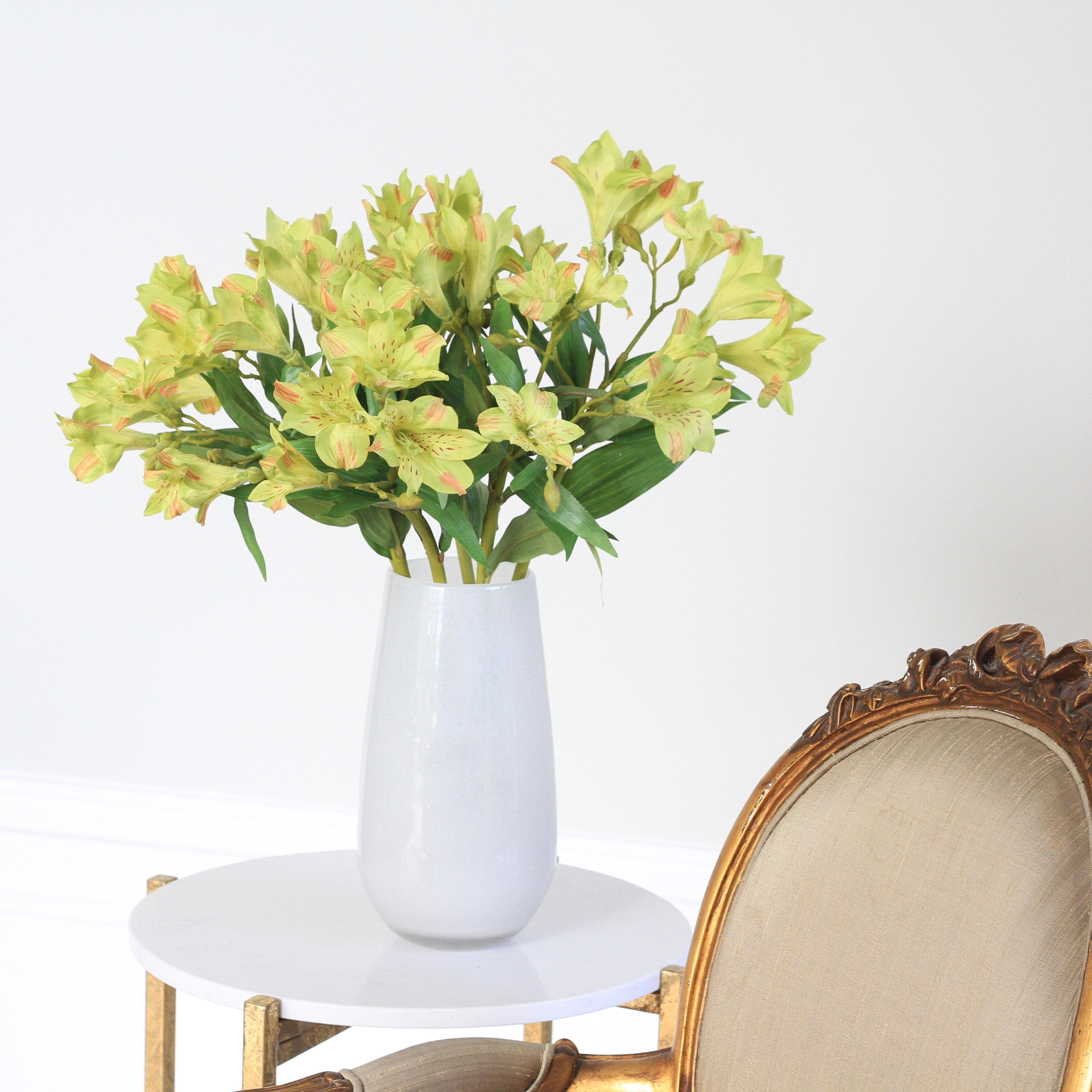 Artificial alstroemeria, the most luxury faux alstroemeria stems, realistic not fake silk astroemeria flowers to buy online from Amaranthine Blooms UK
